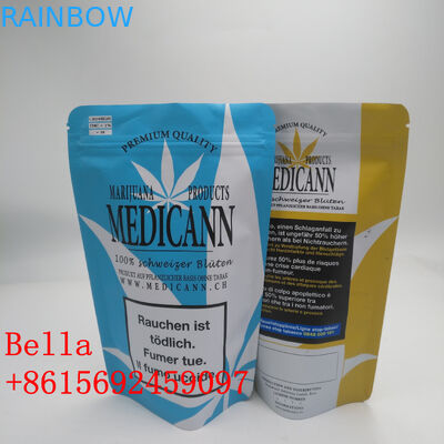 Hitte - verbindings Plastic Zakken die Drie verpakken - Laag die met Embleemdruk wordt gelamineerd