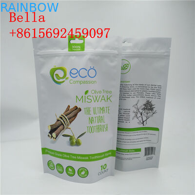 De Aluminiumfolie van de aanpassingskleur doet Ritssluitings Hoogste Handvat voor Koekje Verpakking in zakken