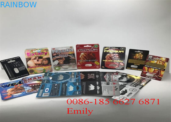 Document Materiële Blaarkaart Verpakking voor Alle de Machtscapsules van de Aardfx9000 Penis