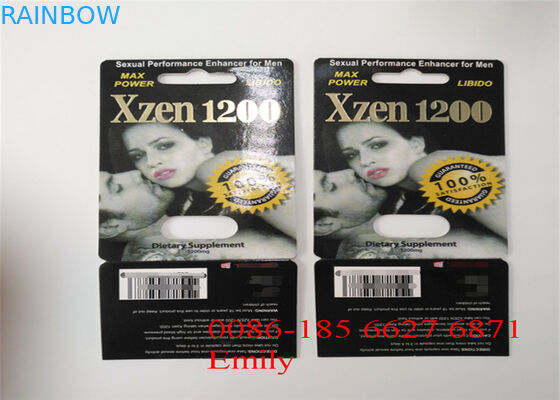 Document Materiële Blaarkaart Verpakking voor Alle de Machtscapsules van de Aardfx9000 Penis