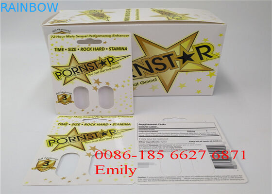 Document Materiële Blaarkaart Verpakking voor Alle de Machtscapsules van de Aardfx9000 Penis