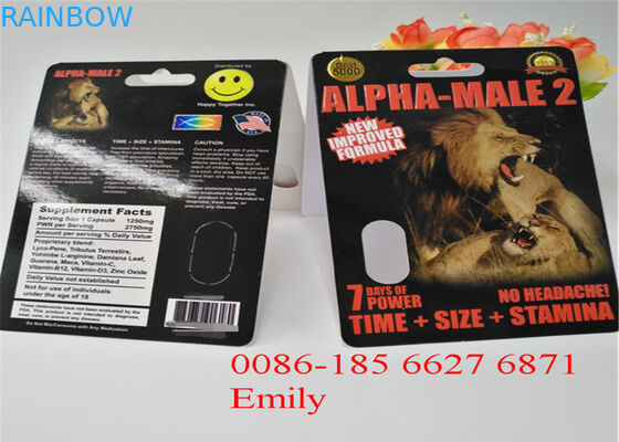 OEM Blaarkaart Verpakking voor het Verbeteren van Maximum Mensencapsules Verpakking