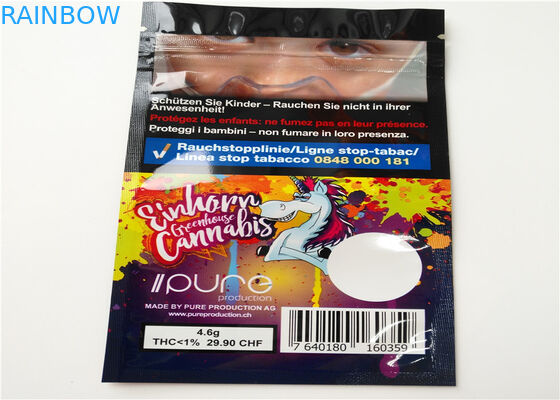 Resealable Kruiden de Wierook van THC Verpakking, Plastic Ritssluitingszakken voor Pil Verpakking