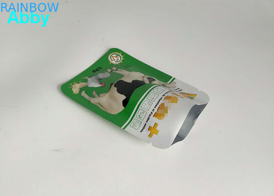 Quad Seal tear pet food pouch maatmaat voor kip / runderen / schapenvoer