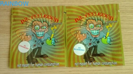 Amberblad Kruidenwierook Verpakking, Veiligheid Drie Zijverbindingszak 4g