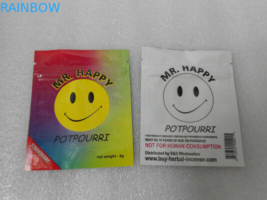 Plastic de Ritssluitingszakken van de voedselrang 8 Kleuren voor CBD-Product 46 * 33 * 30cm