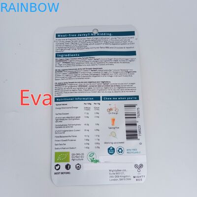 Van de Snackzakken van de Mylarritssluiting het Douane Gedrukte Zuivere Plastiek voor Kokosnotenschok/Gedroogd fruit