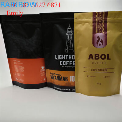 De Zak die van de ritssluitingsfolie 250g 500g met het Ontgassen van Unidirectionele Kleppen verpakken