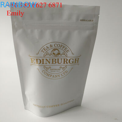 De Zak die van de ritssluitingsfolie 250g 500g met het Ontgassen van Unidirectionele Kleppen verpakken