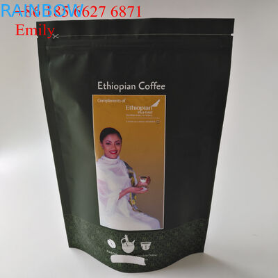 De Zak die van de ritssluitingsfolie 250g 500g met het Ontgassen van Unidirectionele Kleppen verpakken