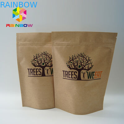 Individuele kleine snackverpakkingen op maat Bruin Kraftpapier voor popcorn