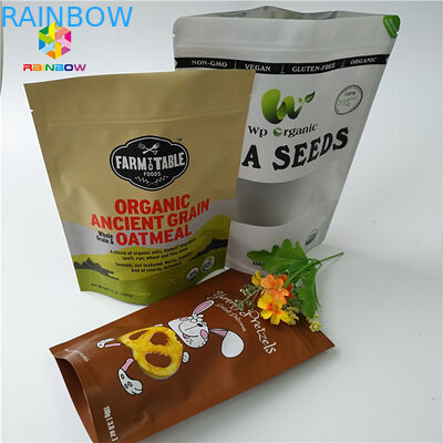 Tribune van de het Poeder Droge Noot van de voedselrang de Eiwit op de Transparante Verpakkende Zak van de Ritssluitingszak