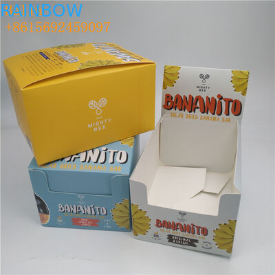 CMYK / aangepaste kleurenplaatpapierdoos SGS-certificaat voor chocoladebalk