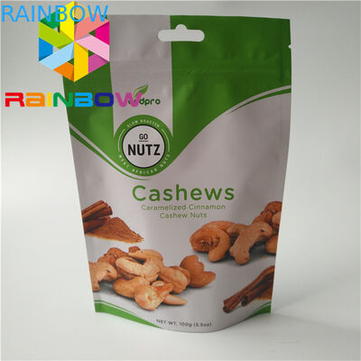 Folie gelamineerde aangepaste snackverpakking 100 g Mylar k Voor koekjes / gedroogd fruit