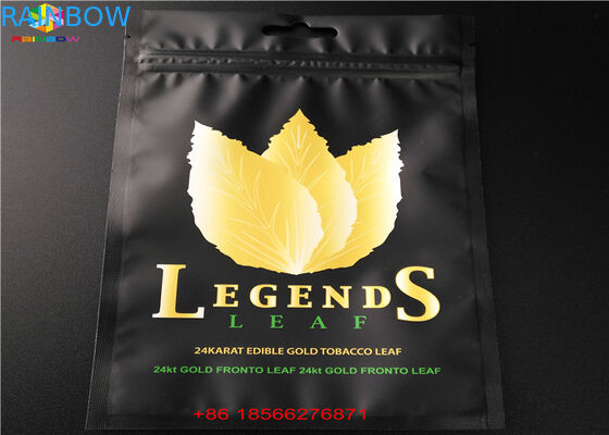 De aluminiumfolie doet Plastic Zakken in zakken die Kant Drie verpakken die met Hoogste Ritssluiting wordt verzegeld