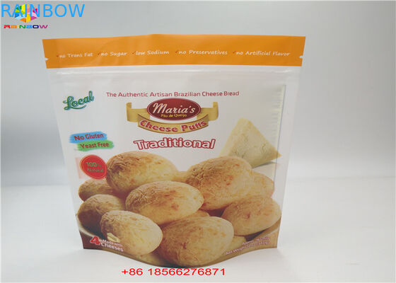 De aluminiumfolie doet Plastic Zakken in zakken die Kant Drie verpakken die met Hoogste Ritssluiting wordt verzegeld