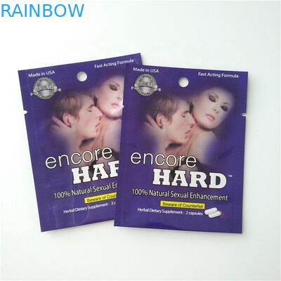 CMYK-Capsules die van de de Zak de Verpakkende Pil van de Kleurenfolie de Zak van Zakkenmylar verpakken