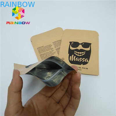 De Zak die van de pillenfolie Aangepast Document van Steekproefkraftpapier Drie verpakken Kant Verzegelde Zak