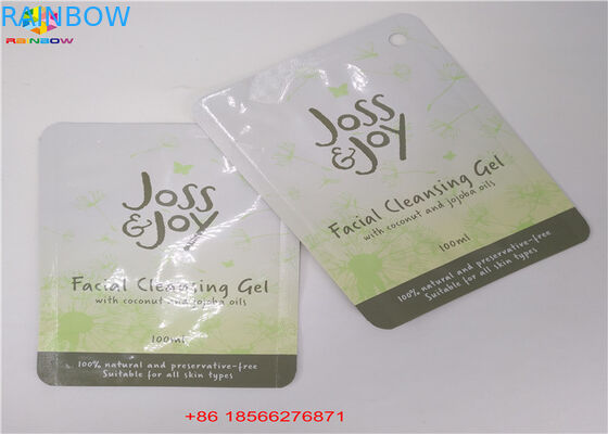 Steen Gebeëindigde van de Ritssluitingszakken van de Hologramfolie van het het Gezichtsmasker Kosmetische de Steekproef Vlakke Zak