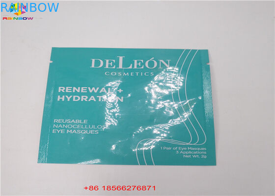 Steen Gebeëindigde van de Ritssluitingszakken van de Hologramfolie van het het Gezichtsmasker Kosmetische de Steekproef Vlakke Zak