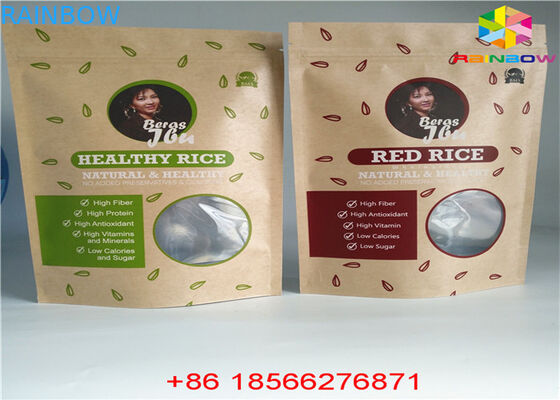 Opnieuw te gebruiken Aangepaste Document de Zaktribune van het Zakkenvoedsel op het Bewijs van de Ritssluitingsgeur met Venster