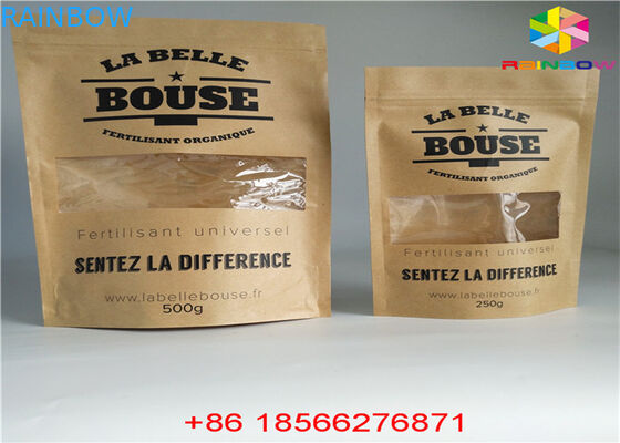 Opnieuw te gebruiken Aangepaste Document de Zaktribune van het Zakkenvoedsel op het Bewijs van de Ritssluitingsgeur met Venster