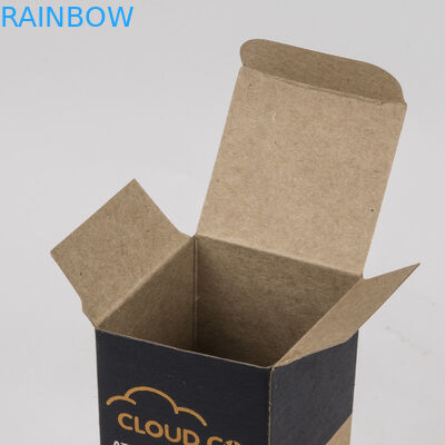 Eco Vriendschappelijke Schoonheidsmiddel In reliëf gemaakte Verpakkende Document Vakje Bruine het Document van Kraftpapier Toegepaste de Oliefles van Cbd