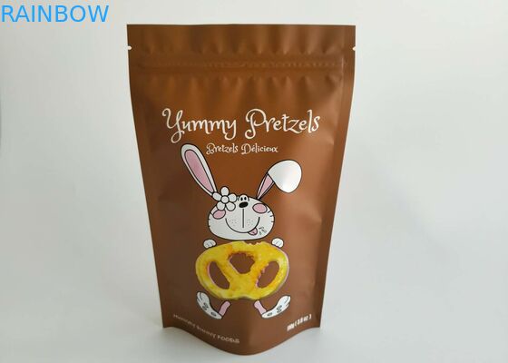 Aluminiumfolie gelamineerd Stand up k zakken Gedroogd rundvlees Snack verpakking Duurzaam