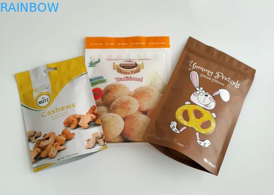 De droge Voedsel Bovenkant van de het Aluminium Plastic Ritssluiting van Verpakkingszakken voor de Zadenkruiden van de Vissenrijst