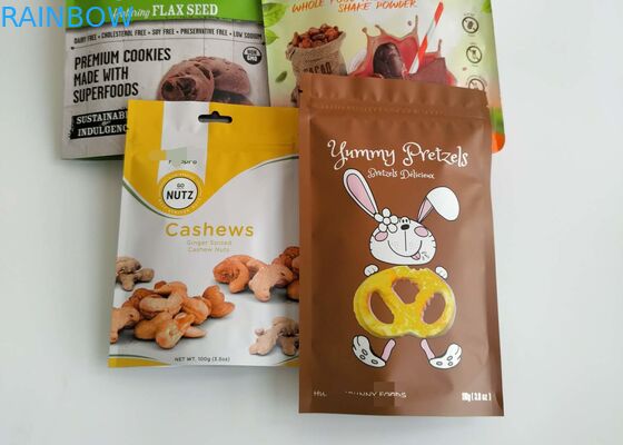 De droge Voedsel Bovenkant van de het Aluminium Plastic Ritssluiting van Verpakkingszakken voor de Zadenkruiden van de Vissenrijst