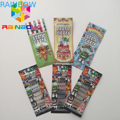 Minimylar-Ritssluitingszakken, Mylar-Voedsel Holografische Patroon van Vape van Verpakkings de Exotische Karren