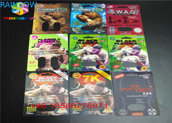 De Blaarkaart die van de geslachtspil 3D Vertoningsvakje Capsuledocument Vakje met Dubbel Gat verpakken