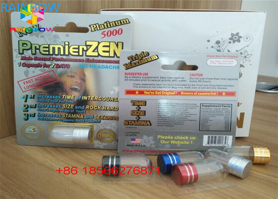 De Blaarkaart die van de geslachtspil 3D Vertoningsvakje Capsuledocument Vakje met Dubbel Gat verpakken