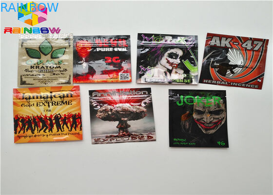 Kruiden de Oliepatroon van Wierook Resealable Plastic Zakken AC1003 CBD Vape Toegepaste Verpakking