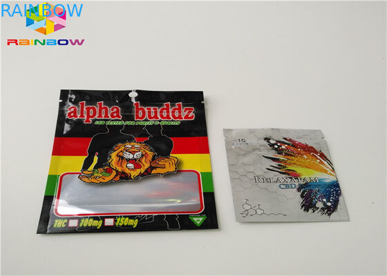 Kruiden de Oliepatroon van Wierook Resealable Plastic Zakken AC1003 CBD Vape Toegepaste Verpakking