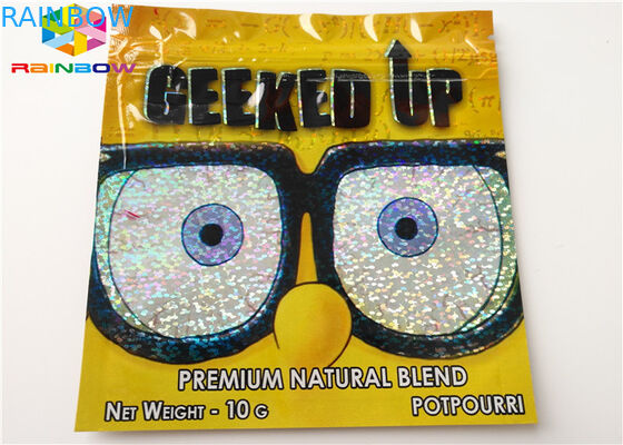 Kruiden de Oliepatroon van Wierook Resealable Plastic Zakken AC1003 CBD Vape Toegepaste Verpakking