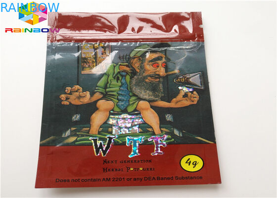 Kruiden de Oliepatroon van Wierook Resealable Plastic Zakken AC1003 CBD Vape Toegepaste Verpakking