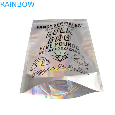 Holografische Verpakkende Tribune op de Zakkenaanpassing Gedrukt Plastiek van de Ritssluitingszak