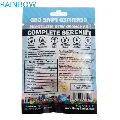 De Wierook van het geurbewijs Kruiden van het de Olieonkruid van Mylar CBD van de Verpakkingsritssluiting van de Hennepzakken de Gravuredruk