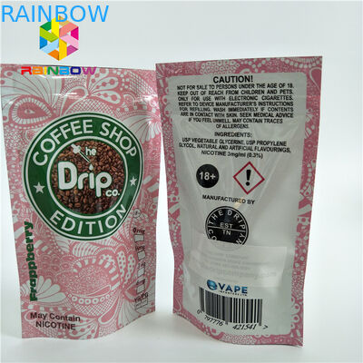 Gelamineerde Materiële Plastic Zakken die Ritssluitingstribune op Zakken met Één Manierklep verpakken