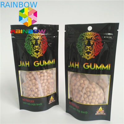 Gedrukte Folie Gelamineerde Mylar-Ritssluitingstribune op het Onkruidcannabis van Zakkenmmj Verpakking