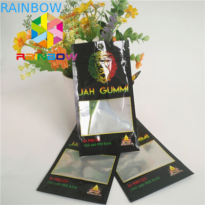 Gedrukte Folie Gelamineerde Mylar-Ritssluitingstribune op het Onkruidcannabis van Zakkenmmj Verpakking
