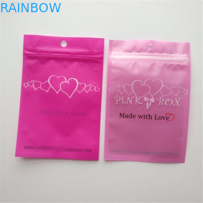 Resealable Kosmetische Verpakkende van de de Oorringenhalsband van de Zak Roze Wimper Zak van de de Juwelenritssluiting