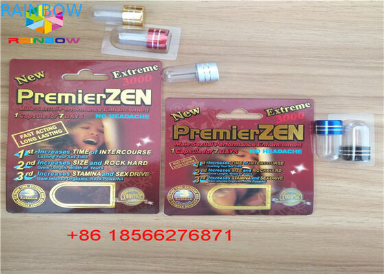 Van de de Blaarkaart van de geslachtspil Druk van de de Vertoningsdoos CMYK van Packa 3D met Dubbel Gat wordt gerecycleerd dat