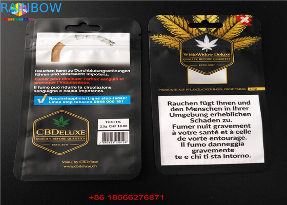 Van de Blaarpacka van CBD GUMMIES Plastic Gelamineerd het Aluminiumsachet Zakken met Venster