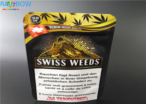 De Tribune van de de Ritssluitingsaluminiumfolie van het kindbewijs op de Suikerpoeder van Packingfor van de Zakcbd/Patroon