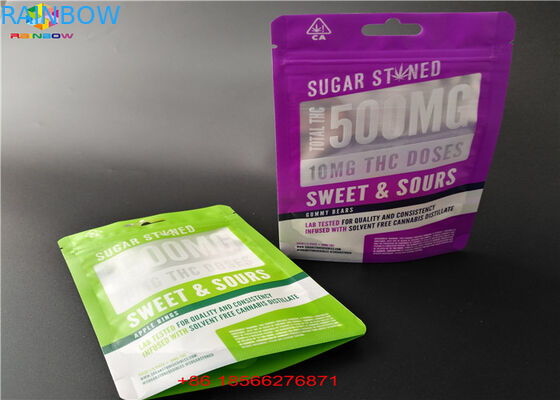 De Tribune van de de Ritssluitingsaluminiumfolie van het kindbewijs op de Suikerpoeder van Packingfor van de Zakcbd/Patroon