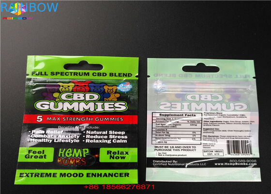 De Tribune van de de Ritssluitingsaluminiumfolie van het kindbewijs op de Suikerpoeder van Packingfor van de Zakcbd/Patroon