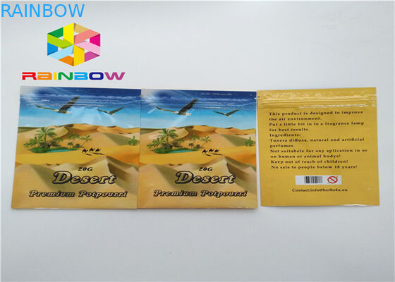 De kleine Zakken van de Ritssluitingsverpakking, de Zak van de Aluminiumfolie voor de Kruidenpillen van de Wierookenergie