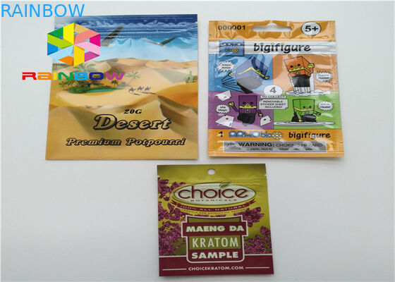 CMYK-Drukhitte - verzegel Verpakkende Zakken, de Tribune van het Geurbewijs op de Zakken van de Ritssluitingszak